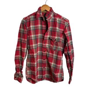 Filson Mens Plaid Shirt XS Red Outdoor Workwear Lightweight Heritage Classic